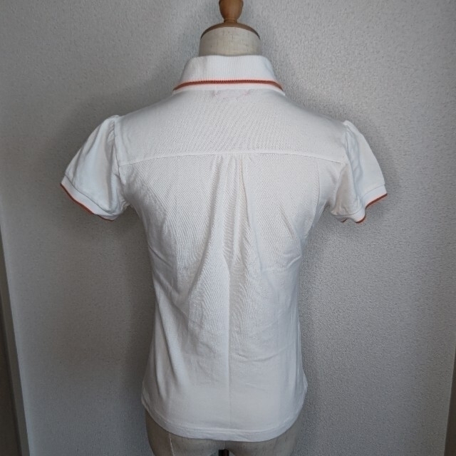 CASTELBAJAC(カステルバジャック)のCASTELBAJAC 白×オレンジ ポロシャツ レディースのトップス(ポロシャツ)の商品写真