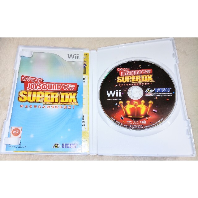 Wii(ウィー)のカラオケJOYSOUND Wii SUPER DX ひとりでみんなで歌い放題！ エンタメ/ホビーのゲームソフト/ゲーム機本体(家庭用ゲームソフト)の商品写真