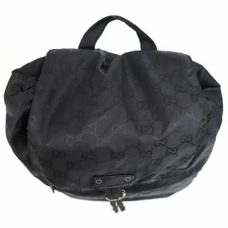 Gucci - グッチ 【GUCCI】 GGナイロン クマチャーム付きバックパックの