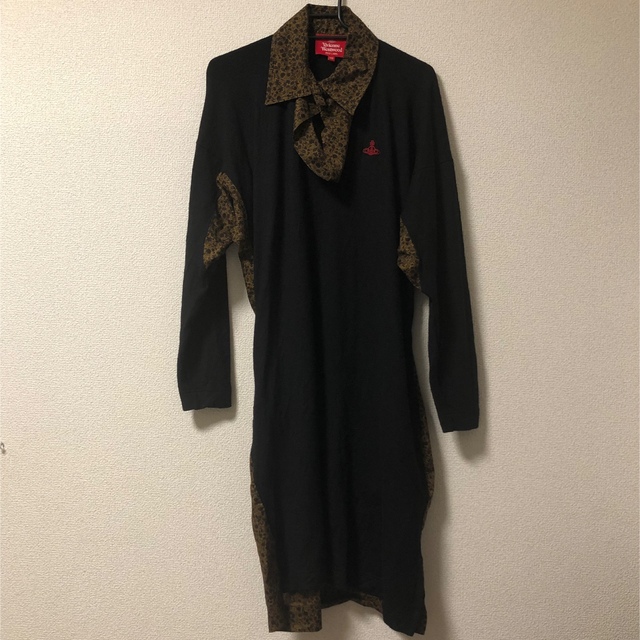 Vivienne Westwood(ヴィヴィアンウエストウッド)の【SALE】Vivienne Westwood ドッキングシャツワンピース レディースのワンピース(ひざ丈ワンピース)の商品写真