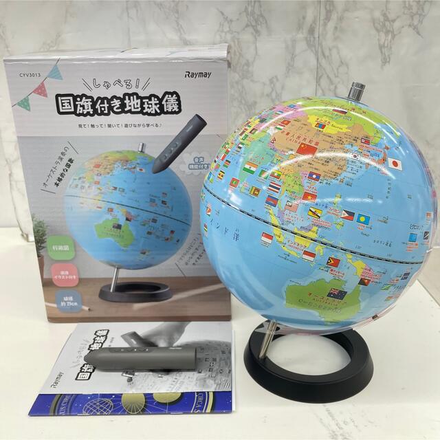 レイメイ藤井 しゃべる国旗付き地球儀 25cm CYV3013 - 知育玩具