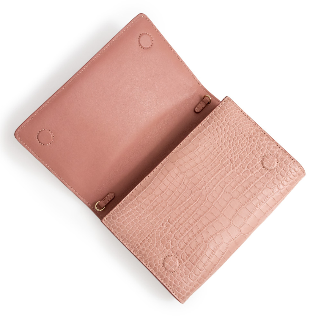 JIMMY CHOO - ジミーチュウ クロコ型押し クラッチ ショルダーバッグ