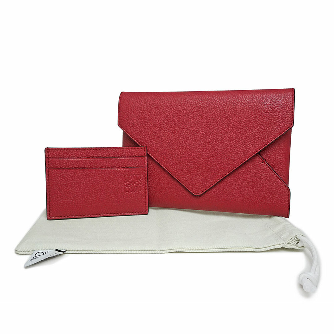 LOEWE - ロエベ LOEWE ゴートスキン レザー エンベロープ ポーチ