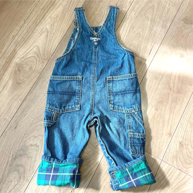 OshKosh(オシュコシュ)の再値下げ！オシュコシュ✳︎デニム✳︎オーバーオール✳︎12m キッズ/ベビー/マタニティのベビー服(~85cm)(パンツ)の商品写真