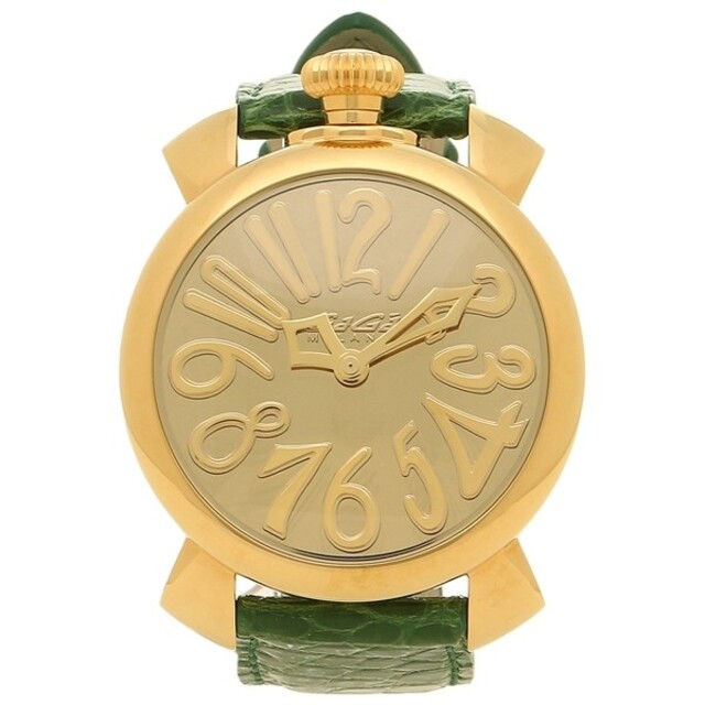 【新品未使用】 ガガミラノ 時計 GAGA MILANO グリーン ゴールド約125cm-175cm重量