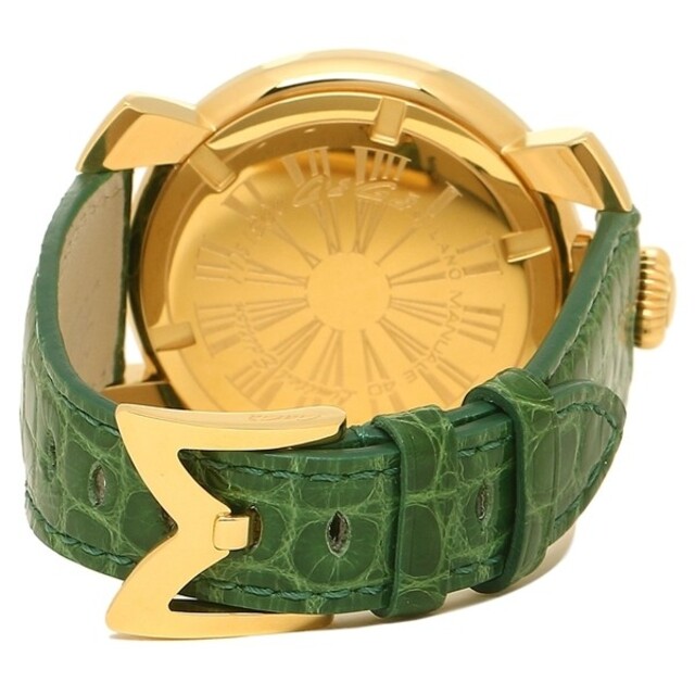 GaGa MILANO(ガガミラノ)の【新品未使用】 ガガミラノ 時計 GAGA MILANO グリーン ゴールド レディースのファッション小物(腕時計)の商品写真