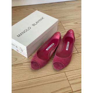 マノロブラニク(MANOLO BLAHNIK)のマノロブラニク フラット 38 パンプス(バレエシューズ)