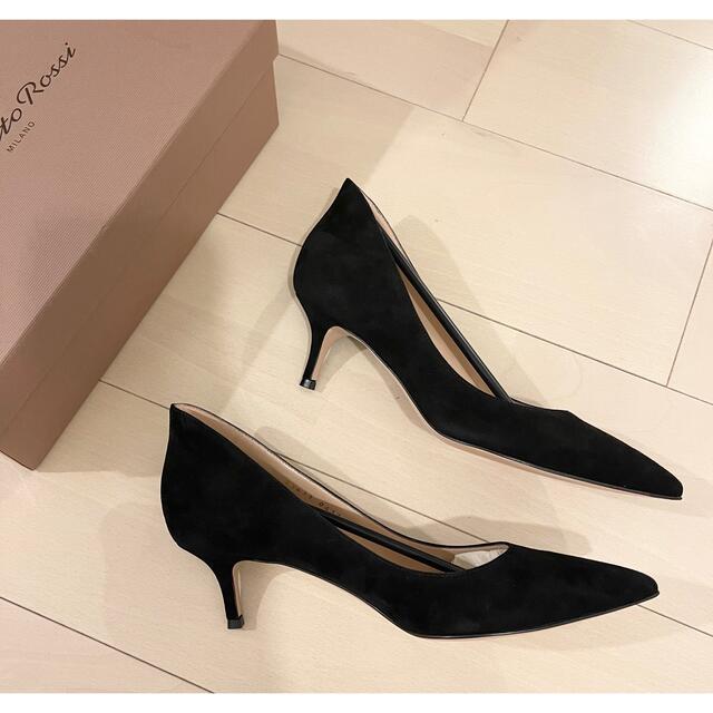 Gianvito Rossi(ジャンヴィットロッシ)のgianvito rossi パンプス38.5 ヒール5.5cm 新品未使用 レディースの靴/シューズ(ハイヒール/パンプス)の商品写真