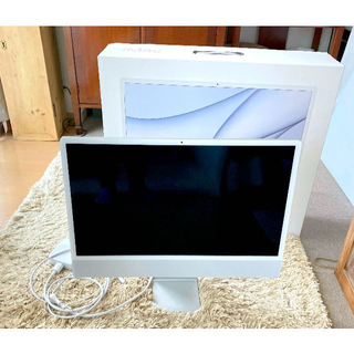 アップル(Apple)の新品同様 iMac 24in  2021年秋モデル/シルバー/MGTF3J/A(デスクトップ型PC)