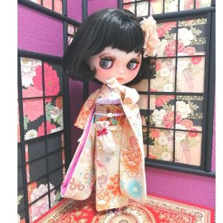 【夢人屋呉服店】ブライス　ICY　着物　大人Cuteなお着物セット　足袋・草履付