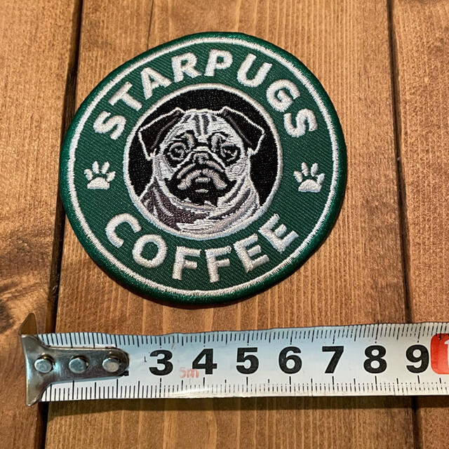 3枚セット！パグ犬⭐︎パグワッペン⭐︎犬⭐︎刺繍アイロンワッペン ハンドメイドの素材/材料(各種パーツ)の商品写真