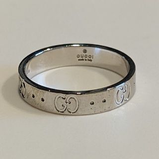 グッチ(Gucci)の【中古】GUCCI アイコン スリムリング ・ メンズ(リング(指輪))