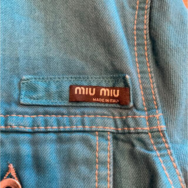 miumiu(ミュウミュウ)のmiu miu デニムジャケット レディースのジャケット/アウター(Gジャン/デニムジャケット)の商品写真