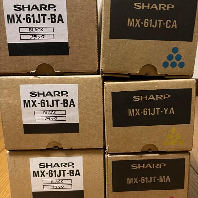 魅力的な SHARP - ノ助MX-61JT-BA,CA,MA,YA 純正トナー OA機器 - aatsp