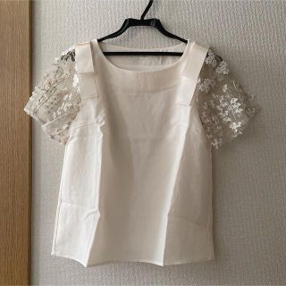 トッコ(tocco)のtocco closet 花柄レース肩リボンブラウス(シャツ/ブラウス(半袖/袖なし))