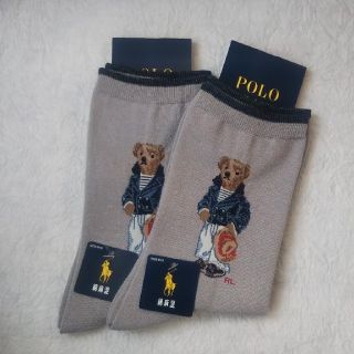 POLO RARPH LAUREN レディース 靴下 ポロベアー２足 新品(ソックス)