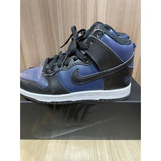 ナイキ(NIKE)のFRAGMENT DUNKフラグメント×ナイキダンクハイ ミッドナイトネイビー(スニーカー)