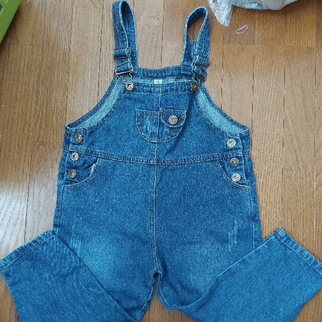 デニム　オーバーオール キッズ/ベビー/マタニティのキッズ服女の子用(90cm~)(ワンピース)の商品写真