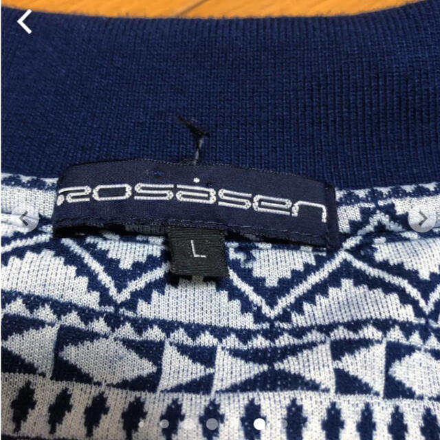ROSASEN(ロサーゼン)のrosasen 半袖ポロシャツ　L スポーツ/アウトドアのゴルフ(ウエア)の商品写真