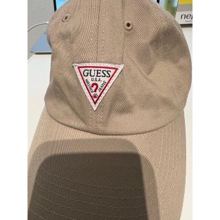 ゲス(GUESS)のLiebe様専用GUESS ベージュキャップ帽子(キャップ)