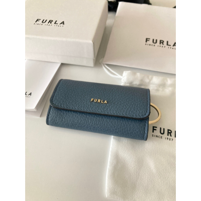 Furla(フルラ)の★値下げしました　FURLA キーケース(カード入れつき) ブルー レディースのファッション小物(キーケース)の商品写真