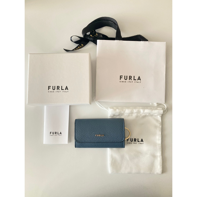 Furla(フルラ)の★値下げしました　FURLA キーケース(カード入れつき) ブルー レディースのファッション小物(キーケース)の商品写真