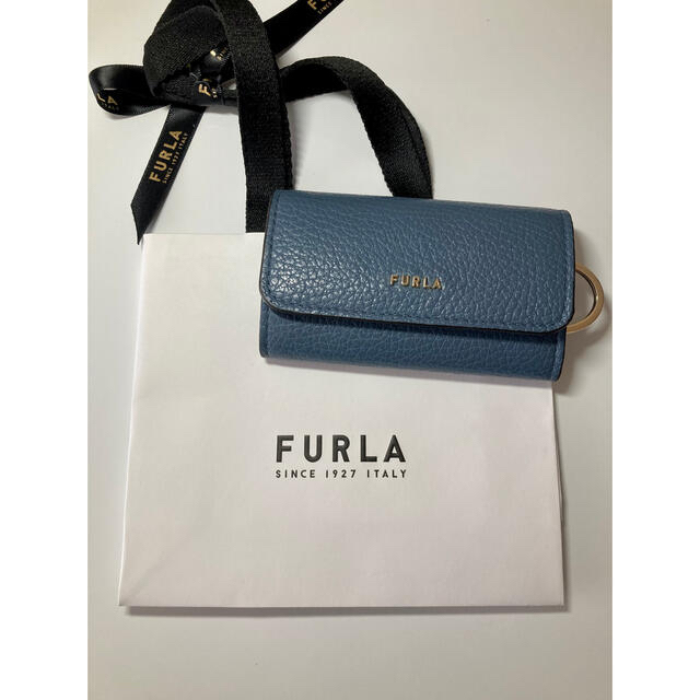 Furla(フルラ)の★値下げしました　FURLA キーケース(カード入れつき) ブルー レディースのファッション小物(キーケース)の商品写真