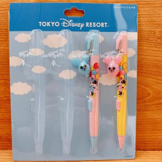 ディズニー(Disney)の【美品】ディズニーバルーンシャープペンシル2本セット(キャラクターグッズ)