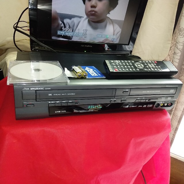 付属品多数 美品 VHSダビング・DVDレコーダー DXアンテナ DXR160V 大量
