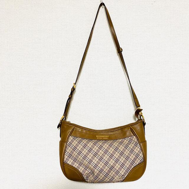美品】BURBERRY BLUE LABEL ノバチェック柄 ショルダーバッグ ...