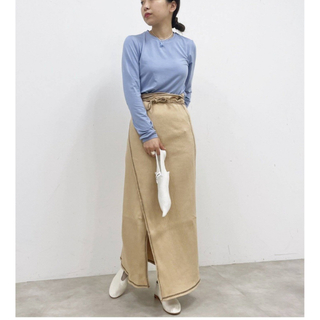 エディットフォールル(EDIT.FOR LULU)のY様専用　Baserange  Ribbed cotton wrap skirt(ロングスカート)