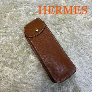 Hermes - ☆未使用☆HERMES エルメス ペンケース スタッズ 黒 2本挿し 