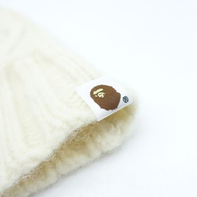 A BATHING APE(アベイシングエイプ)のA BATHING APE WOOL CABLE KNIT メンズの帽子(ニット帽/ビーニー)の商品写真