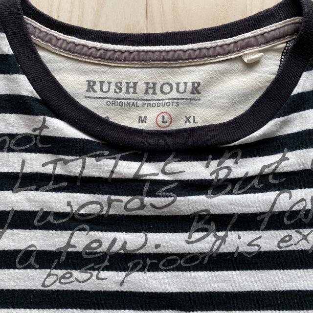 RUSH HOUR(ラッシュアワー)の【値下げ】ボーダーカットソー　長袖Ｔシャツ メンズのトップス(Tシャツ/カットソー(七分/長袖))の商品写真