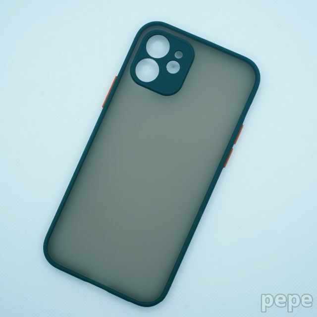 iPhone 12 半透明 ケース TPU グリーン スマホ/家電/カメラのスマホアクセサリー(iPhoneケース)の商品写真