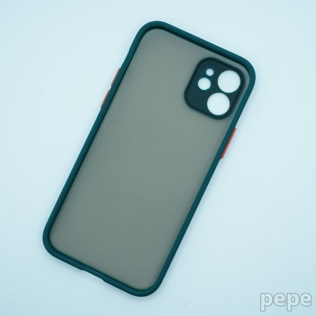 iPhone 12 半透明 ケース TPU グリーン スマホ/家電/カメラのスマホアクセサリー(iPhoneケース)の商品写真