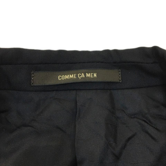 COMME CA MEN(コムサメン)のコムサメン ジャケット テーラード シングル ウール 長袖 46F 黒 メンズのジャケット/アウター(テーラードジャケット)の商品写真