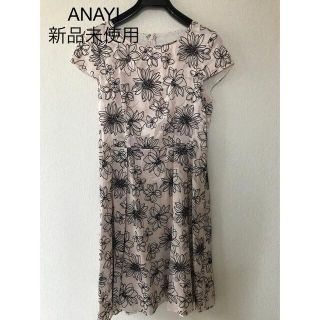 アナイ(ANAYI)のANAYI アナイ　花柄ワンピース　38(ひざ丈ワンピース)