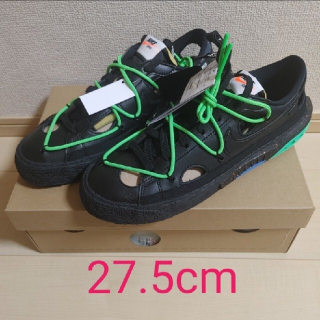 メンズOff-White × Nike Blazer Low Black 27.5cm - スニーカー