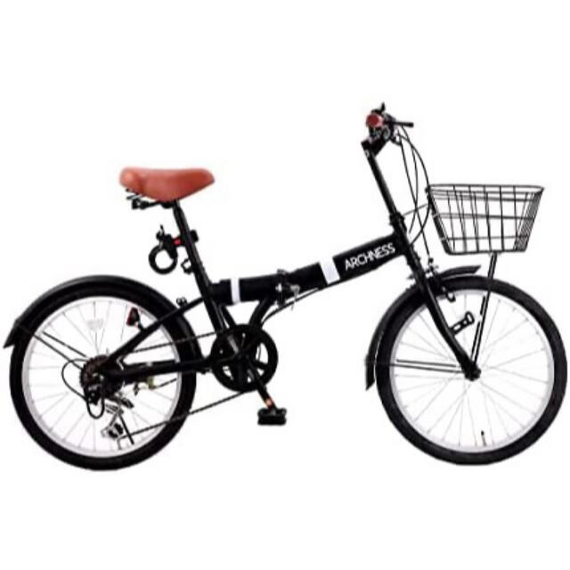 新入荷 折りたたみ 自転車 20インチ シマノ 6段変速　カゴ鍵 スポーツ/アウトドアの自転車(自転車本体)の商品写真