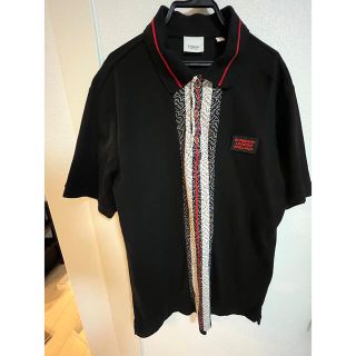 バーバリー(BURBERRY)のBURBERRY ポロシャツ 黒 Sサイズ(ポロシャツ)