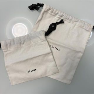 CELINE セリーヌ ショップ袋 巾着袋 小物入れ ポーチ 旧ロゴ 2枚