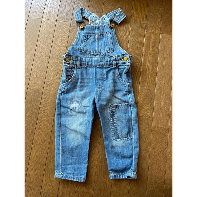 ZARA KIDS(ザラキッズ)のmmama様専用！ZARA サロペット  デニム　86cm キッズ/ベビー/マタニティのベビー服(~85cm)(カバーオール)の商品写真