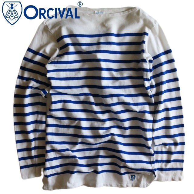 ORCIVAL(オーシバル)の【ORCIVAL】バスクシャツ 長袖Tシャツ ロゴ フランス製☆ メンズのトップス(Tシャツ/カットソー(七分/長袖))の商品写真