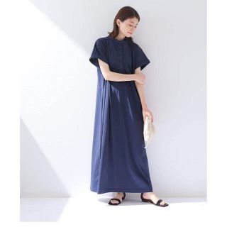 スピックアンドスパン(Spick & Span)の【美品】Spick&Span  プレーンジャージーシャツドレス(ロングワンピース/マキシワンピース)