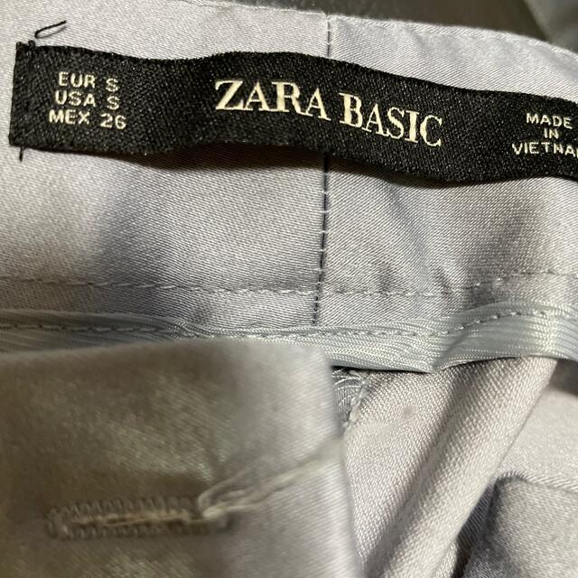 ZARA(ザラ)のザラ　ブルーグレー　裾レースパンツ　Ｓサイズ レディースのパンツ(カジュアルパンツ)の商品写真