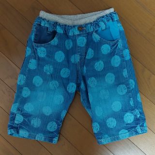 ジャンクストアー(JUNK STORE)のJUNKSTORE ターコイズブルードット　ハーフパンツ　140(パンツ/スパッツ)