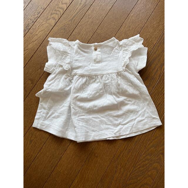 ZARA KIDS(ザラキッズ)のZARA フリルトップス　74cm キッズ/ベビー/マタニティのベビー服(~85cm)(シャツ/カットソー)の商品写真