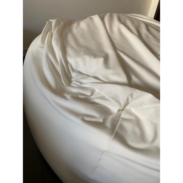 MUJI (無印良品)(ムジルシリョウヒン)の無印良品 / 体にフィットするソファ/ グレーベージュ / ６５×６５×４３ｃｍ インテリア/住まい/日用品のソファ/ソファベッド(ビーズソファ/クッションソファ)の商品写真