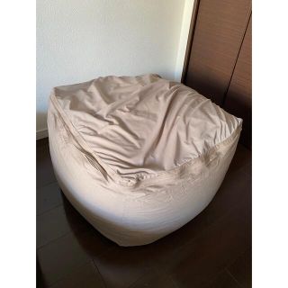 ムジルシリョウヒン(MUJI (無印良品))の無印良品 / 体にフィットするソファ/ グレーベージュ / ６５×６５×４３ｃｍ(ビーズソファ/クッションソファ)